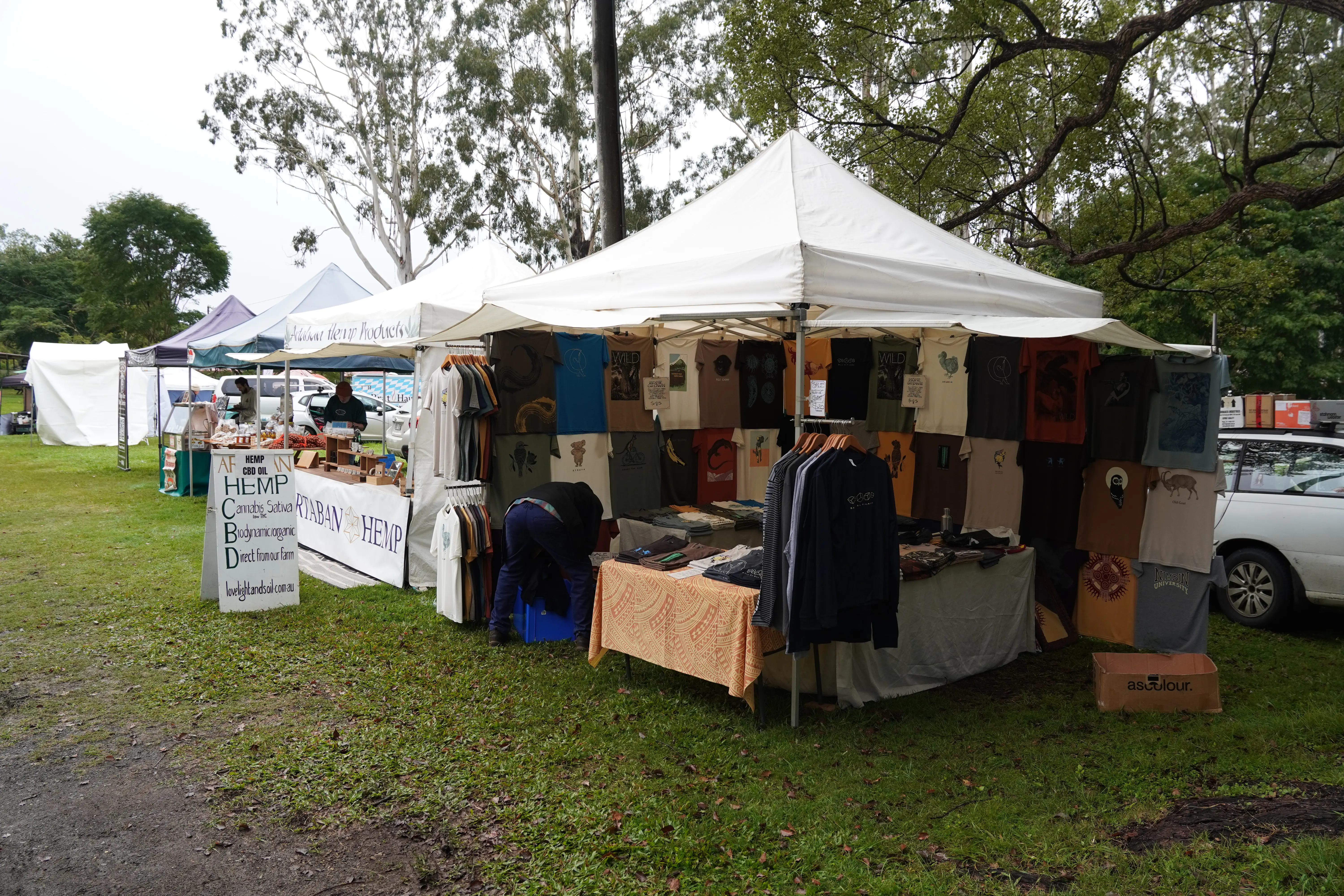General market photo from Bangalow Markets