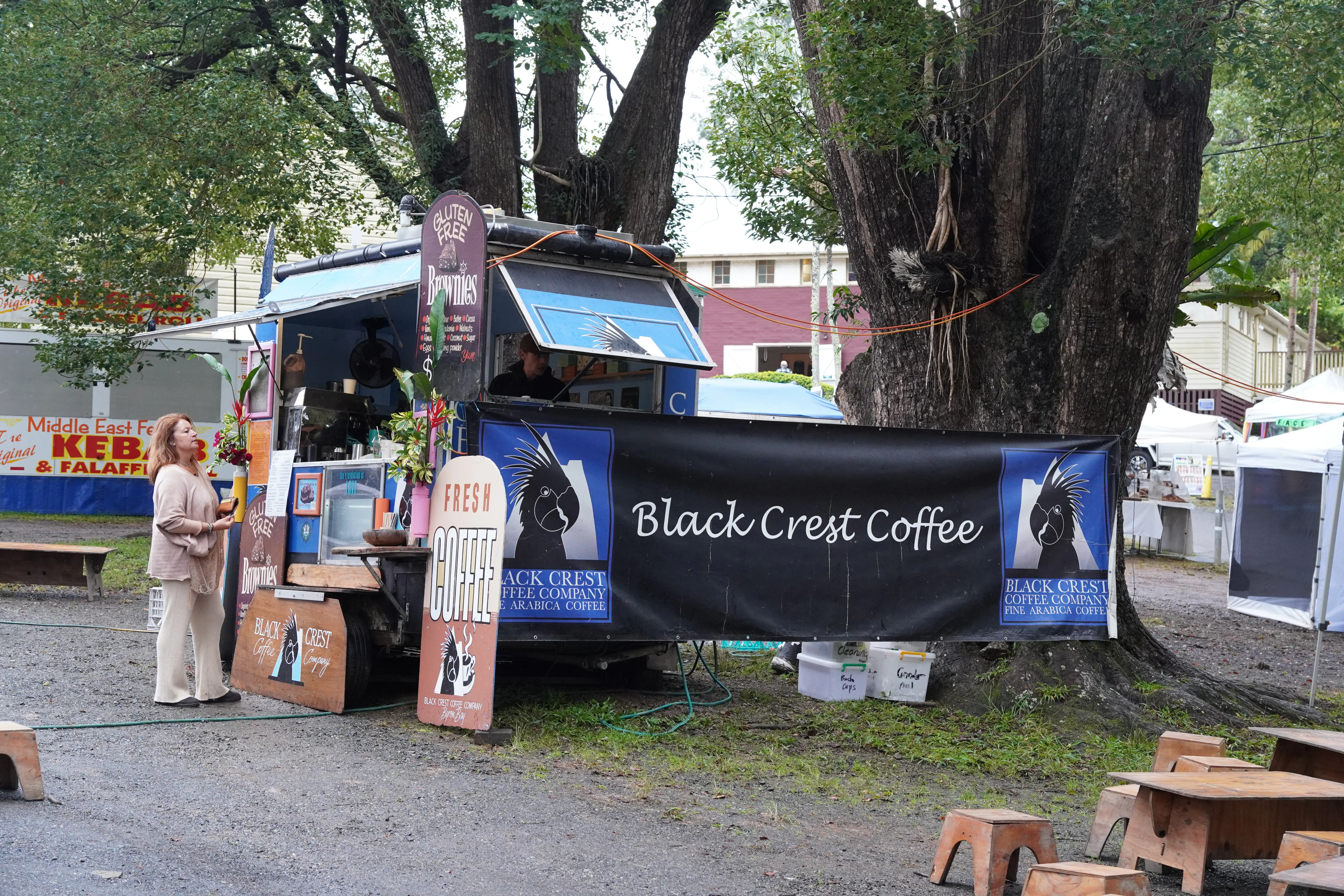 Nearby market stall at Bangalow Markets