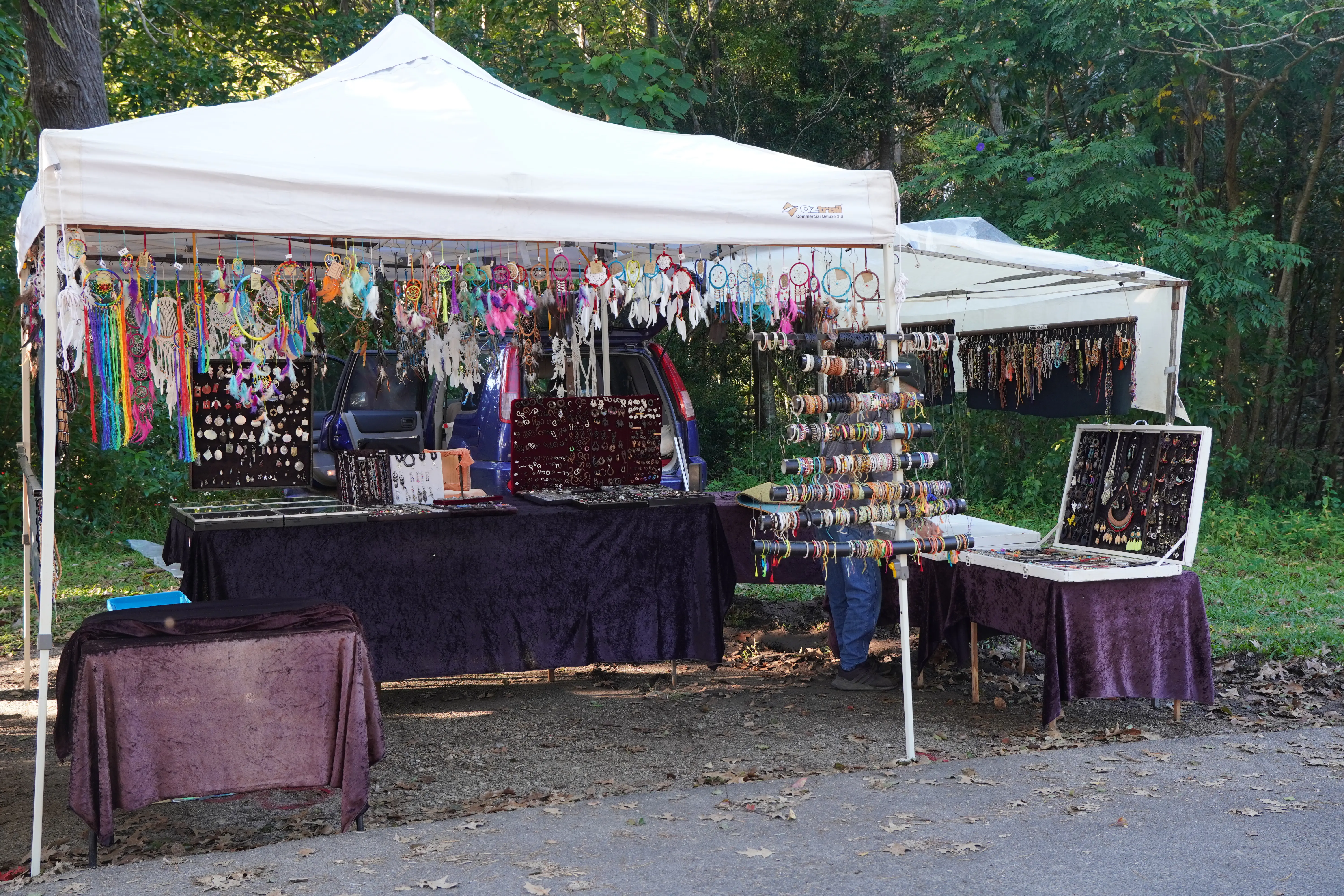 General craft and clothing market stall at Mullumbimby Community Markets